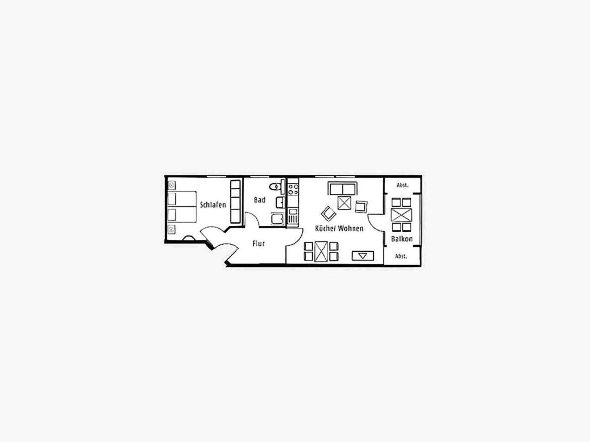 Duenenpark Binz - Komfort Ferienwohnung Mit 1 Schlafzimmer Und Balkon Im Dachgeschoss 024 Exterior foto